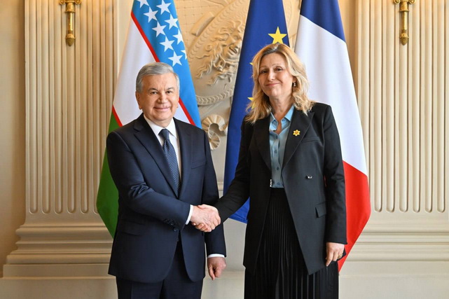 President of Uzbekistan and the Speaker of the French National Assembly discuss the development of interparliamentary cooperation