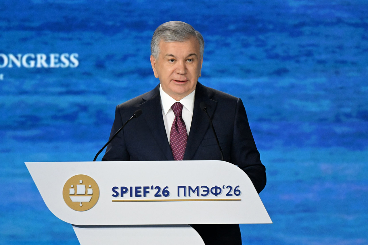 Мирзиёев на ПМЭФ-2026: товарооборот с Россией достиг $13 млрд, портфель проектов — $50 млрд