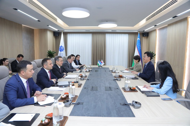 Министр цифровых технологий провёл встречу с послом Южной Кореи