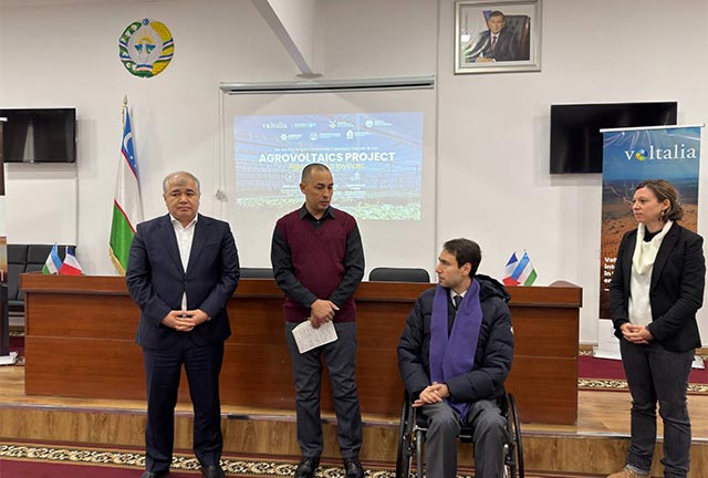 В Центральной Азии впервые запущен проект агривольтаики