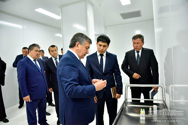 Президент Узбекистана посетил Zamin Bio Health