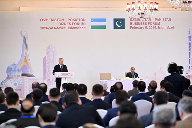 President of Uzbekistan and Prime Minister of Pakistan Participate in Joint Business Forum