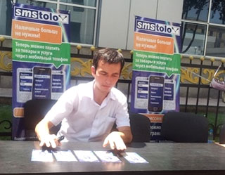 SMS-To’lov opens mobile point at Beeline Central Office