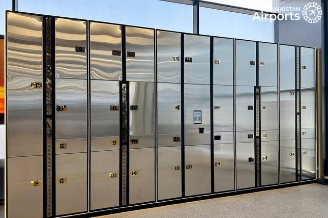 Automatic luggage storage lockers introduced at Tashkent Airport Terminals