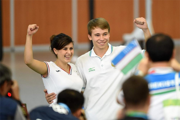 Vladimir Svechnikov wings gold medal of Nanjing 2014 Youth Olympic Games